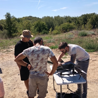 Dernier journ de formation, démo sur drone audio/visuel